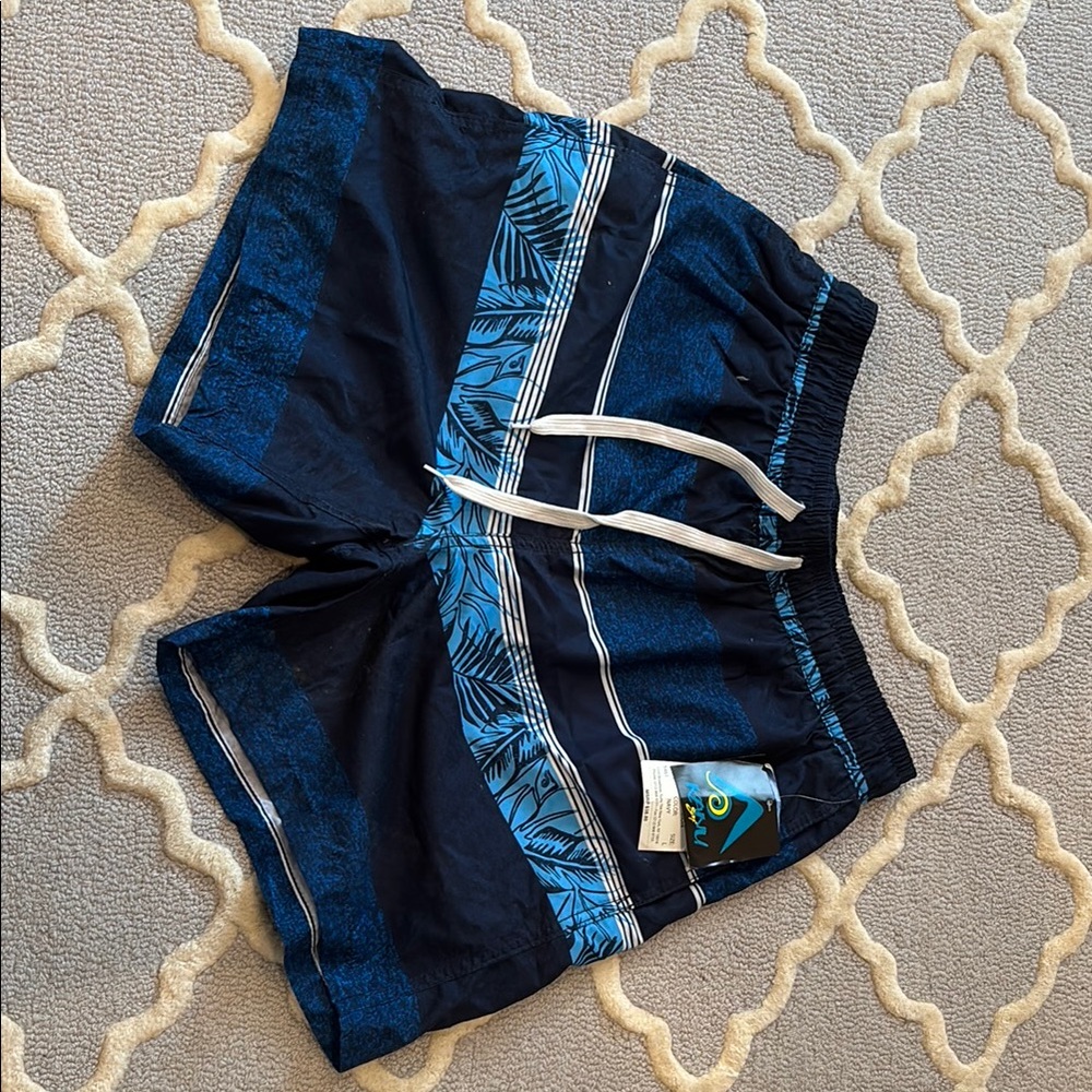Kanu Surf Kids Swim Trunks - Blue and Black